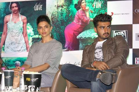 Deepika Padukone and Arjun Kapoor snapped at the Promotions of Finding Fanny in Delhi