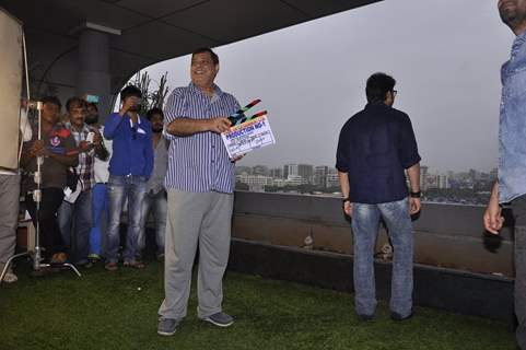 David Dhawan gives a clap at the Launch of Vashu Bhagnani's New Film