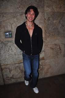 Tiger Shroff poses for the media at the Launch of his New Video