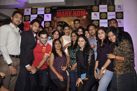 Promotions of Mary Kom at Gold's Gym