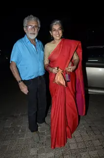 Naseeruddin Shah and Ratna Pathak Shah were at the Screening of Finding Fanny