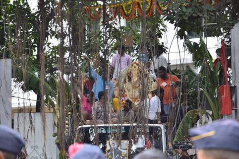 Visarjan of Lord Ganesha of RK Studios