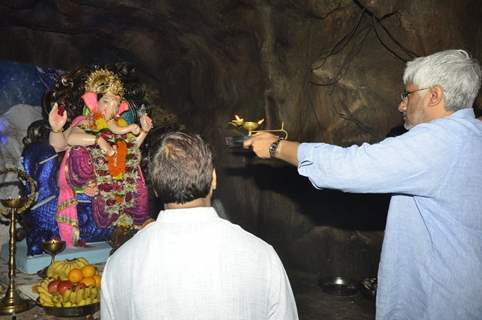 Vikram Bhatt performs an arti for Lord Ganesha