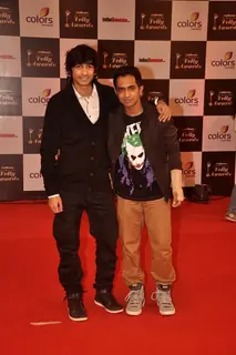 Shantanu Maheshwari and Macedon Dmello at the Indian Telly Awards