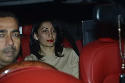 Manyata Dutt was at the Shilpa Shetty's Bash