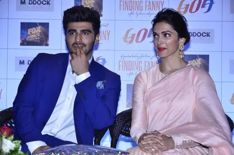 Arjun Kapoor and Deepika Padukone at the Finding Fanny Goa Tourism Event