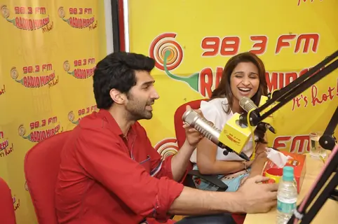 Aditya Roy Chopra speaks on air at the Promotions of Daawat-e-Ishq on Radio Mirchi on 98.3