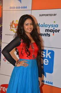 Avika Gor poses for the camera at Mircromax SIIMA Awards Day 1