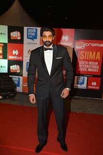 Rana Daggubati poses for the media at Mircromax SIIMA Awards Day 2