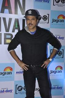 Anil Kapoor poses for the media at 5th Jagran Film Festival Mumbai