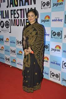 Divya Dutta poses for the media at 5th Jagran Film Festival Mumbai
