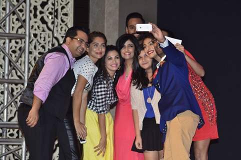 Celebs click a selfie at the Launch of 'Fame Fashion Network'