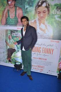 Ranveer Singh poses for the media at the Success Bash of Finding Fanny