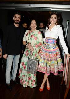 Sonam Kapoor, Fawad Khan and Kirron Kher at the Promotions of Khoobsurat