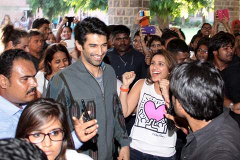 Parineeti and Aditya Promote Daawat-e-Ishq in Delhi