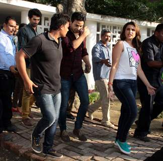 Parineeti Chopra snapped at the Promotion of Daawat-e-Ishq in Delhi