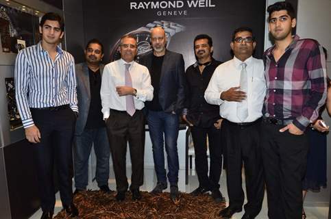 Shankar Mahadevan, Ehsaan Noorani and Loy Mendosa snapped at the Launch of Raymond Weil Store