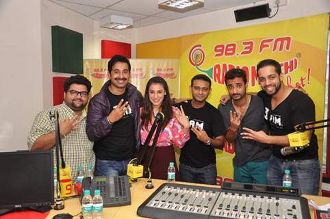 Team poses for the media at the Promotion of the Movie 3AM at Radio Mirchi