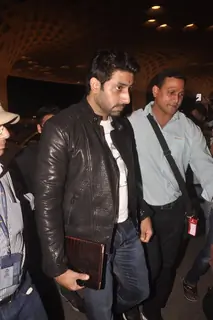 Abhishek Bachchan snapped at Airport while leaving for Slam Tour