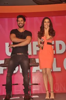 Shraddha Kapoor and Shahid Kapoor share a laugh at the Promotion of Haider