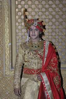 Faisal Khan as Kunwar Pratap poses for the camera at their Royal Rajputana Wedding