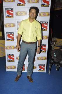 Shaan poses for the media at the Launch of SAB TV's New Show 'Family Antakshari'