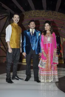 Mantra, Anu Kapoor and Sugandha at the Launch of SAB TV's New Show 'Family Antakshari'