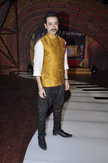 Mantra poses for the media at the Launch of SAB TV's New Show 'Family Antakshari'