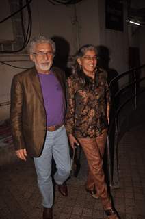 Naseeruddin Shah snapped with Ratna Pathak at PVR