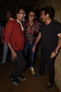 Rakesh Omprakash Mehra, Ranveer Singh and Anil Kapoor at the Special Screening of Khoobsurat