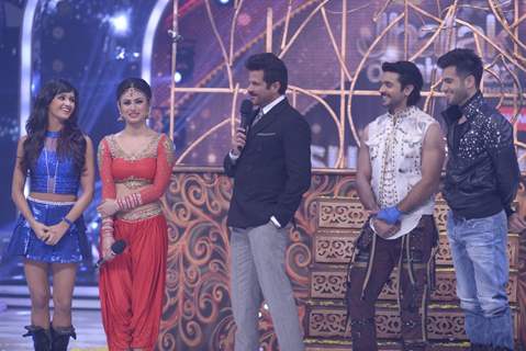 Anil Kapoor interacts with the audience at Jhalak Dikhhlaa Jaa Grand Finale