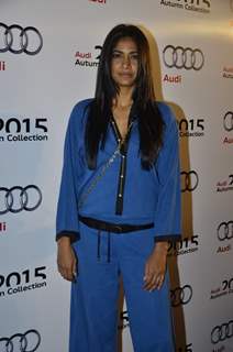 Carol Gracias poses for the media at Varun Bahl Show for Audi