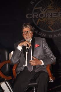 Amitabh Bachchan addressing the media