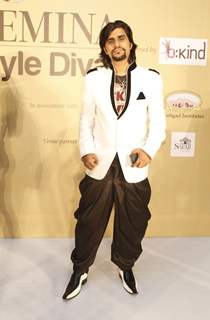 Aman Trikha poses for the media at Femina Style Diva 2014 Curtain Raiser