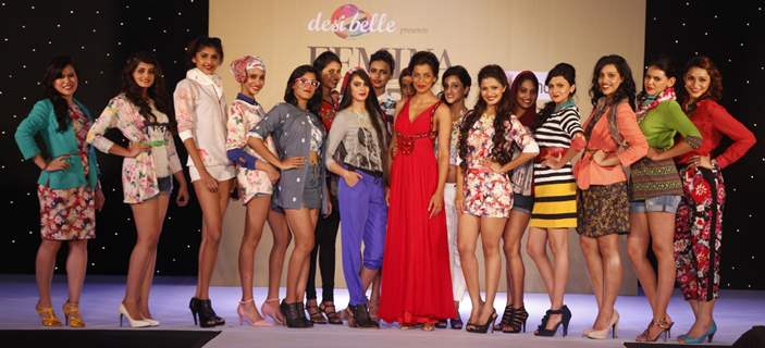 Mugdha Godse with the Divas at Femina Style Diva 2014 Curtain Raiser