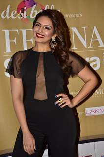 Huma Qureshi poses for the media at the Femina Style Diva 2014 Finals