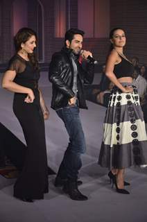 Huma Qureshi, Neha Dhupia and Ayushmann Khurran shake a leg at the Femina Style Diva 2014 Finals