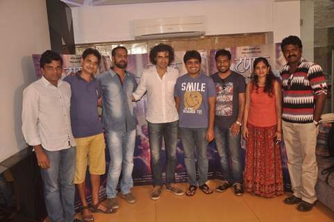 Imtiaz Ali snapped at the Screening of Marathi Movie Taapal