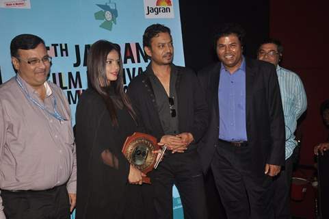 Irrfan Khan and Neetu Chandra at the Launch of 5th Jagran Film Festival