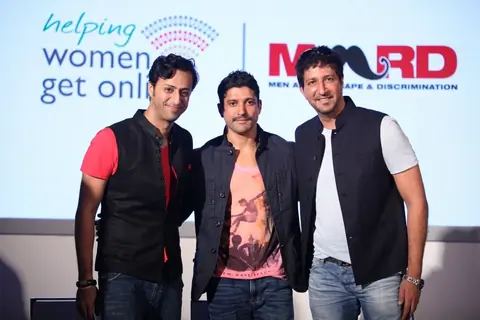 Salim Merchant, Farhan Akhtar and Sulaiman Merchant at the Song Launch of MARD