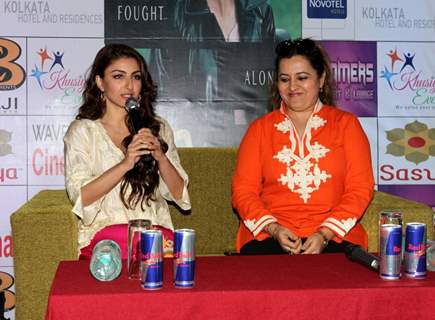 Soha Ali Khan addresses the media at the Promotion of Chaarfutiya Chhokare