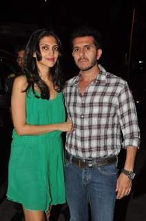 Ritesh Sidhwani poses with wife at the Completion Bash of Dil Dhadakne Do