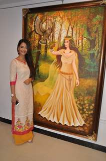 Twinkle Bajpai at the Inaugration of Dr. Seema Chaudhary and Nitin Chaudhary's art show