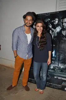 Kunal Khemu poses with Soha Ali Khan at the Premier of 3AM