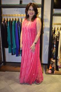 Amrita Raichand poses for the media at Ritu Kumar Store Launch