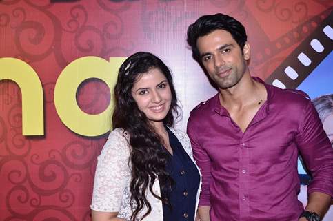 Smriti Kalra and Anuj Sachdeva pose for the media at the Launch of Itti Si Khushi