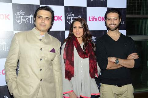 Harsh Chhaya, Sonali Bendre and Apurva Agnihotri at the Press Conference of Ajeeb Dastaan Hai Ye