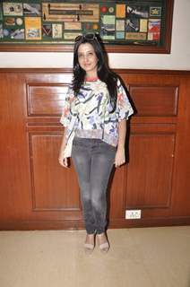 Amy Billimoria poses for the media