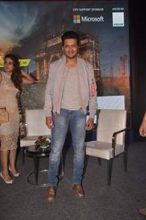 Riteish Deshmukh poses for the media at Social Media for Change Event