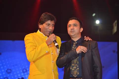 Raju Shrivastav with Ram Sampat at the Music Launch of Ekkees Toppon Ki Salaami